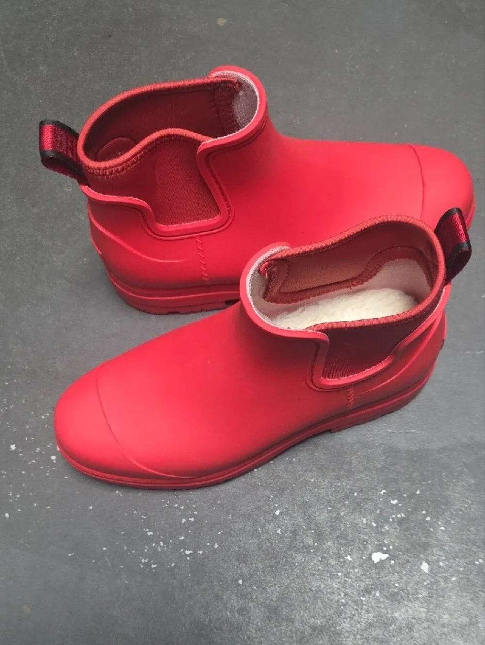 Women's Uggs Waterproof Rain Ankle Boots - Red